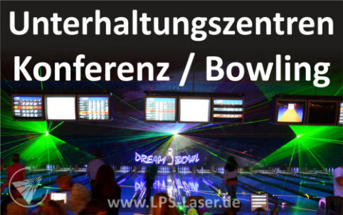 Lasershow Showlaser Unterhaltungszentren Konferenz Bowling