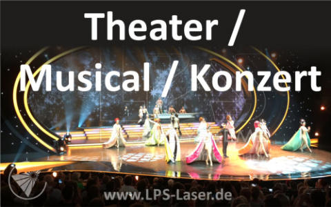 Lasershow Showlaser Theater Musical Konzert
