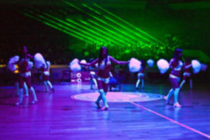 Lasershow Eroeffnungsfeier Basket Cup St Petersburg Russland