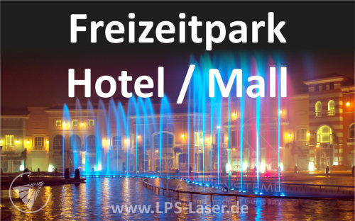 Lasershow Showlaser Freizeitpark Hotel Mall