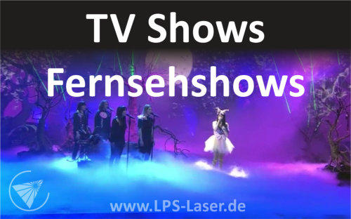 Lasershow Showlaser TV Shows Fernsehshows