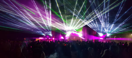 Lasershows Stark im Park Festival Saalhausen