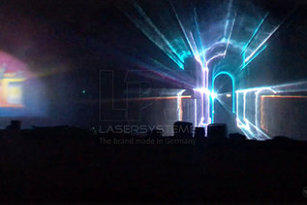 Laserinstallation Kangla Fort Manipur Impal Indien