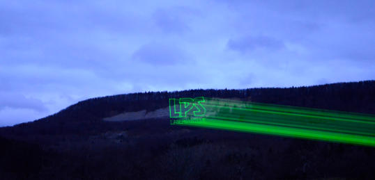 Laserprojektionen mit LPS-BaX RGB Showlaser