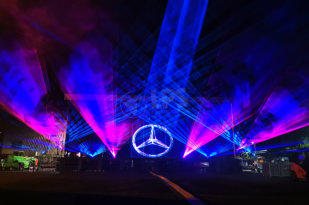Lasershow 50 Jahre Mercedes-Benz Werk Kassel