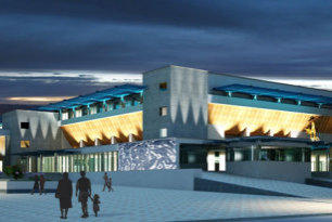 Lasershow Baluan Sholak Sports Palace Almaty Kasachstan
