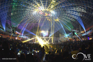 Lasershow Miss Universe Cove Manila Philippinen