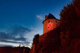 Lasershow Nationalfeiertag Luxemburg Clervaux