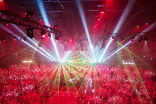 Lasershow XXXLutz Jubiläum Europapark Rust