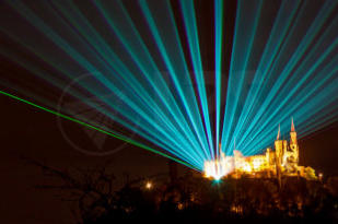 Lasertest Burg Hohenzollern