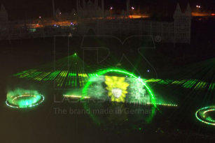 Dauerinstallation Lasershows im Kangwon Land, Süd-Korea